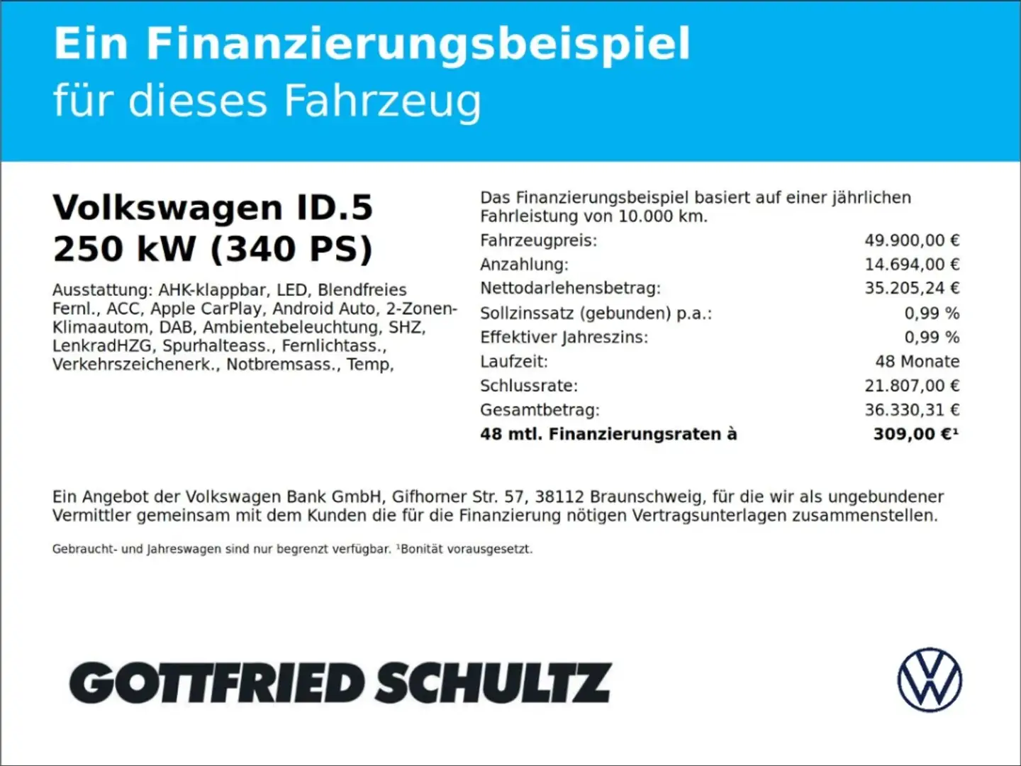 Volkswagen ID.5 GTX 250 kW 4Motion Matrix AHK Wärmepumpe Sitzhzg Silber - 2