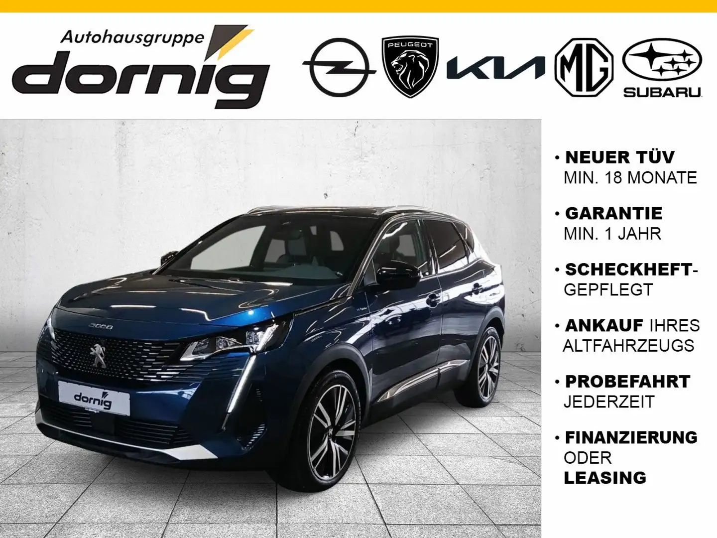 Peugeot 3008 GT Pack, LED, SHZ, Kamera Bleu - 1