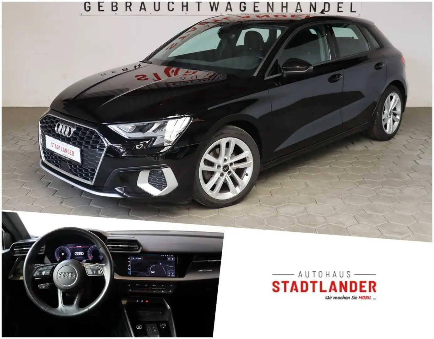 Audi A3 Sportback 30 TDI advanced NAVI*GRA*SHZ*VC Noir - 1