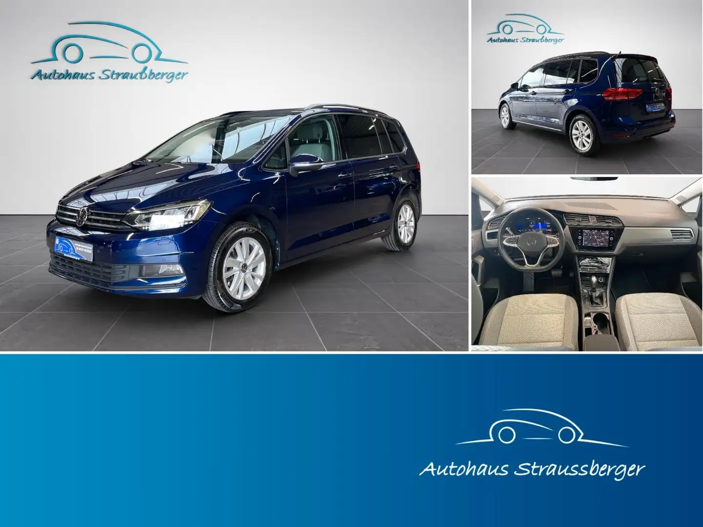 Volkswagen Touran Comfortline ACC AHK 3ZK LED RFK Standhzg. Albastru - 1