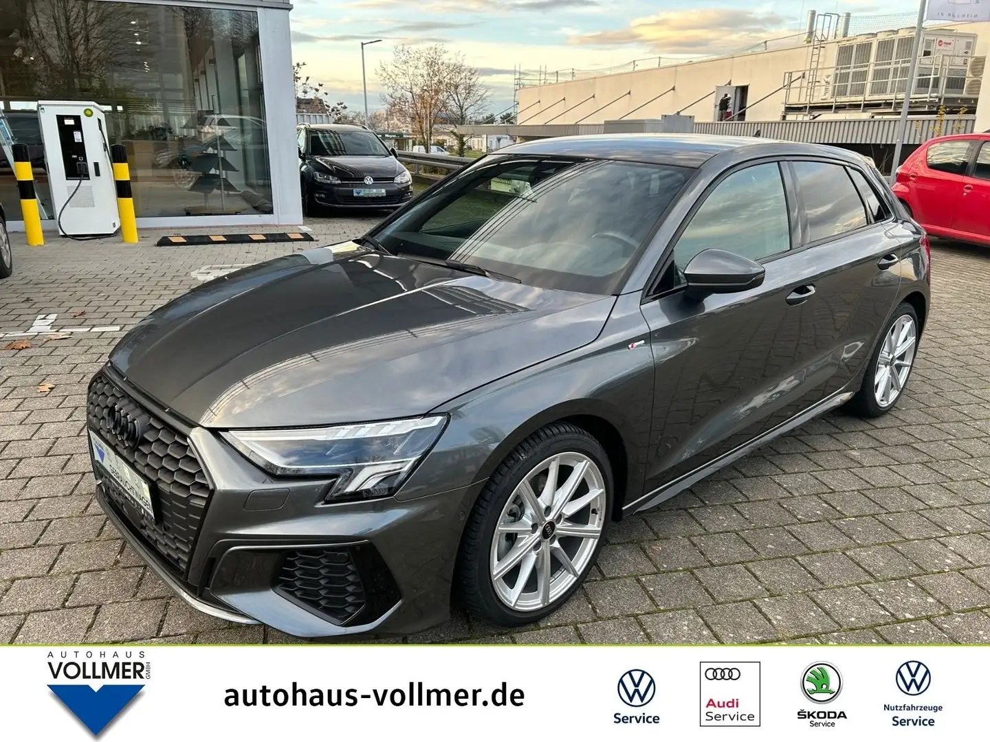 Audi A3 Sportback S line 35 TFSI S tronic Navi,Virtua Gris - 1