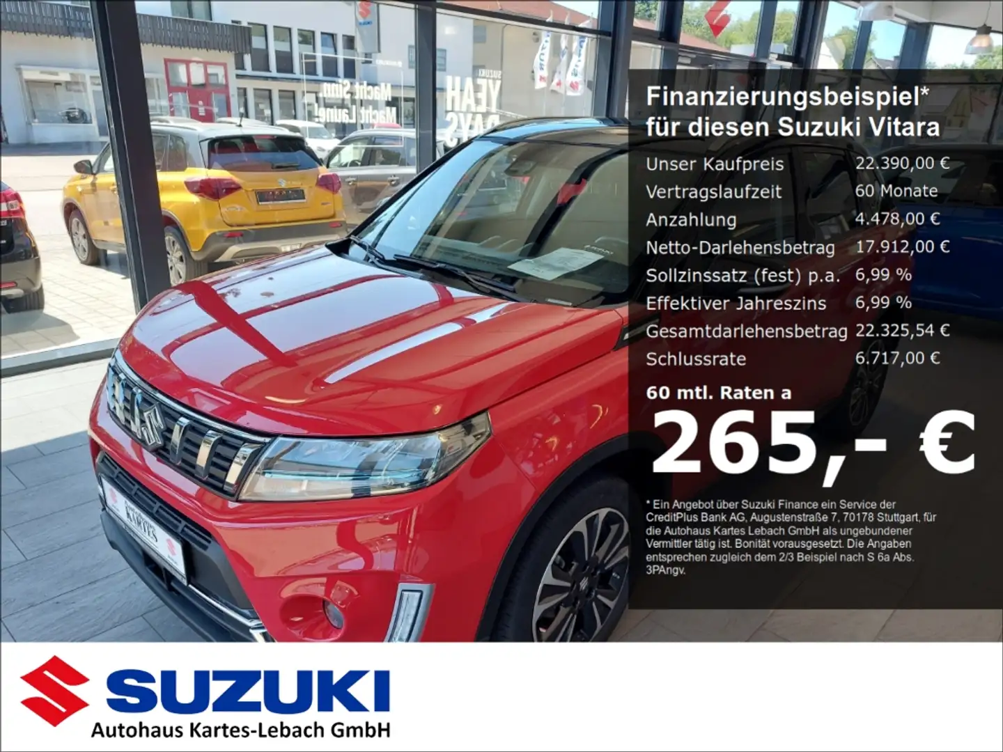 Suzuki Vitara 1.4 Mild-Hybrid Comfort+ 4x4 Nav Panorama LED Rot - 1