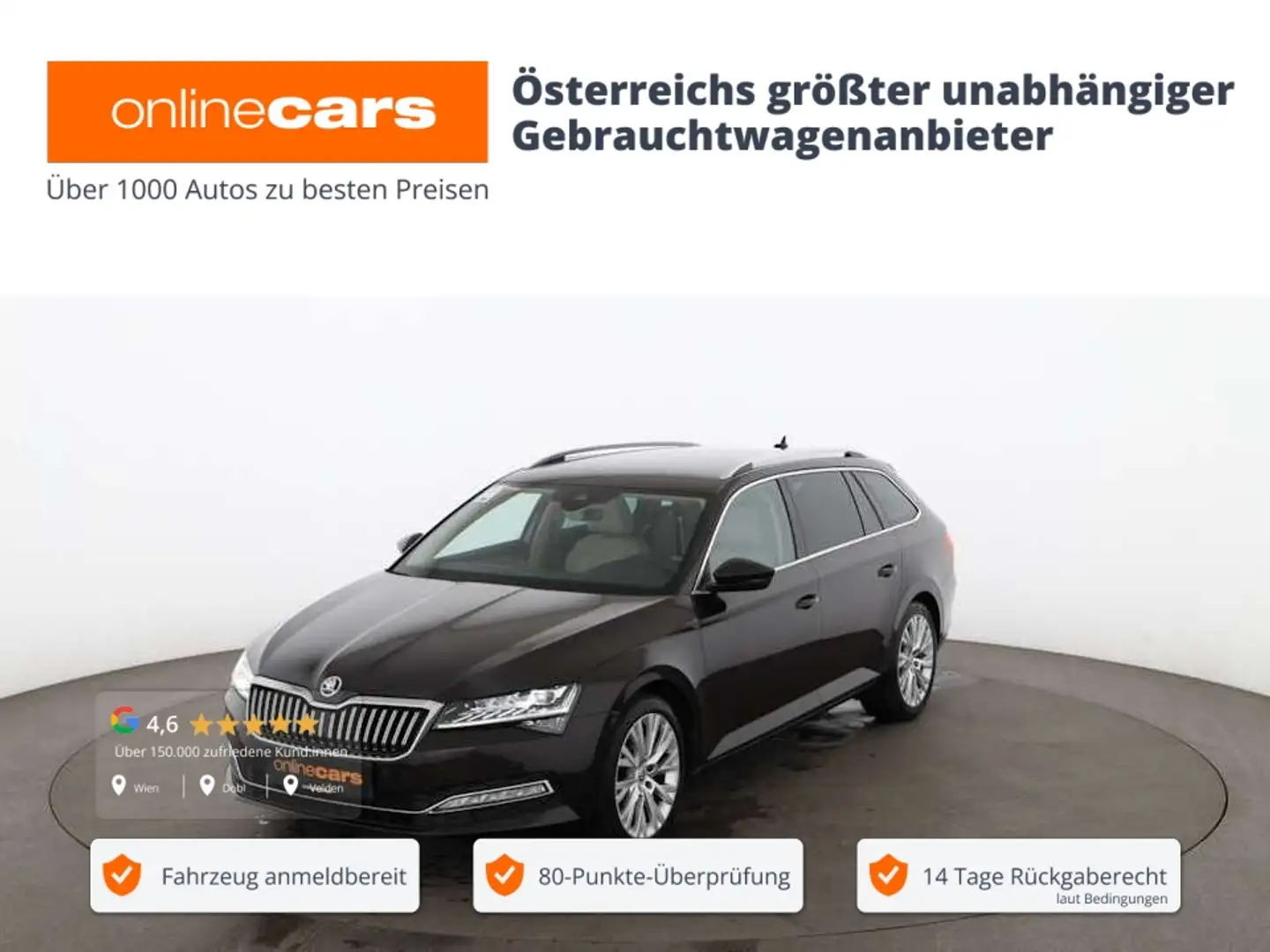 Skoda Superb Combi 2.0 TDI Style Aut MATRIX AHK RADAR Braun - 1
