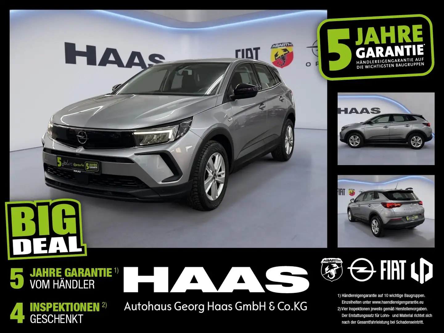 Opel Grandland 1.2 Turbo Klimaautomatik,Bluetooth Gris - 1