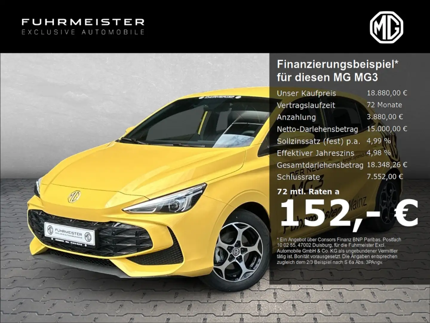 MG MG3 Comfort 1.5 Liter SHZ Beheizbare Außenspiegel Galben - 1