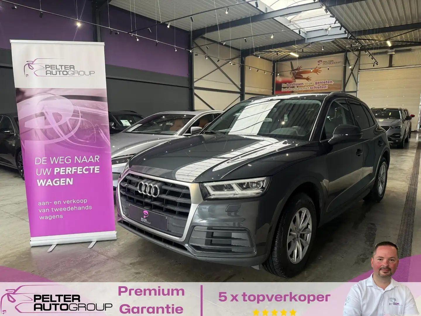 Audi Q5 2.0TDi Design GPS Leder Xenon LED Gris - 1