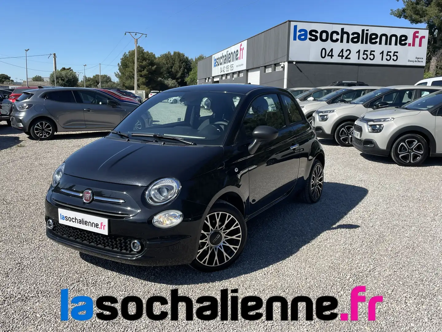 Fiat 500 1.0 70 ch Hybride BSG S/S Noir - 1