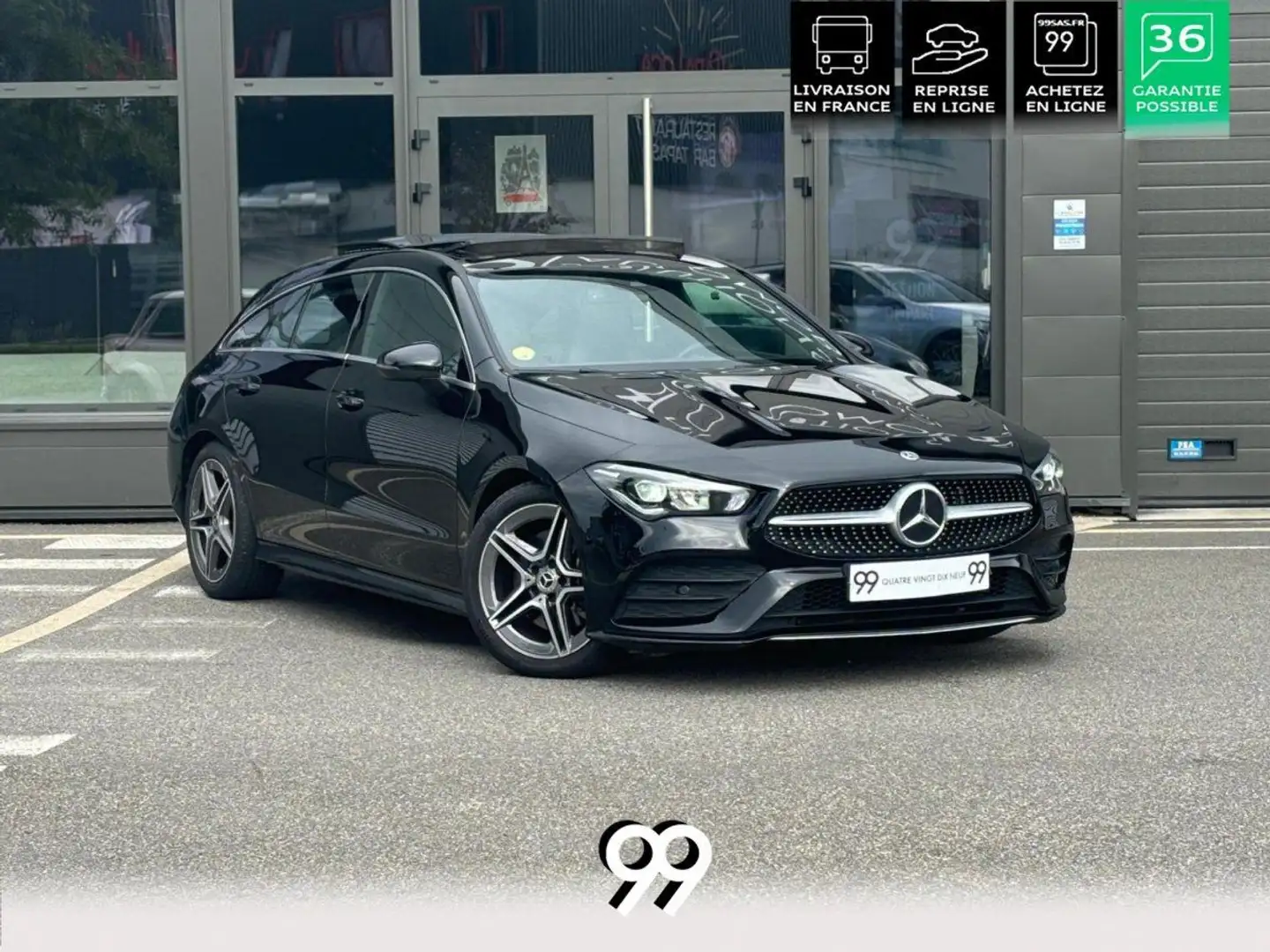 Mercedes-Benz CLA 220 220 d - BV 8G-DCT - BM 118 AMG Line PHASE 1 Noir - 1