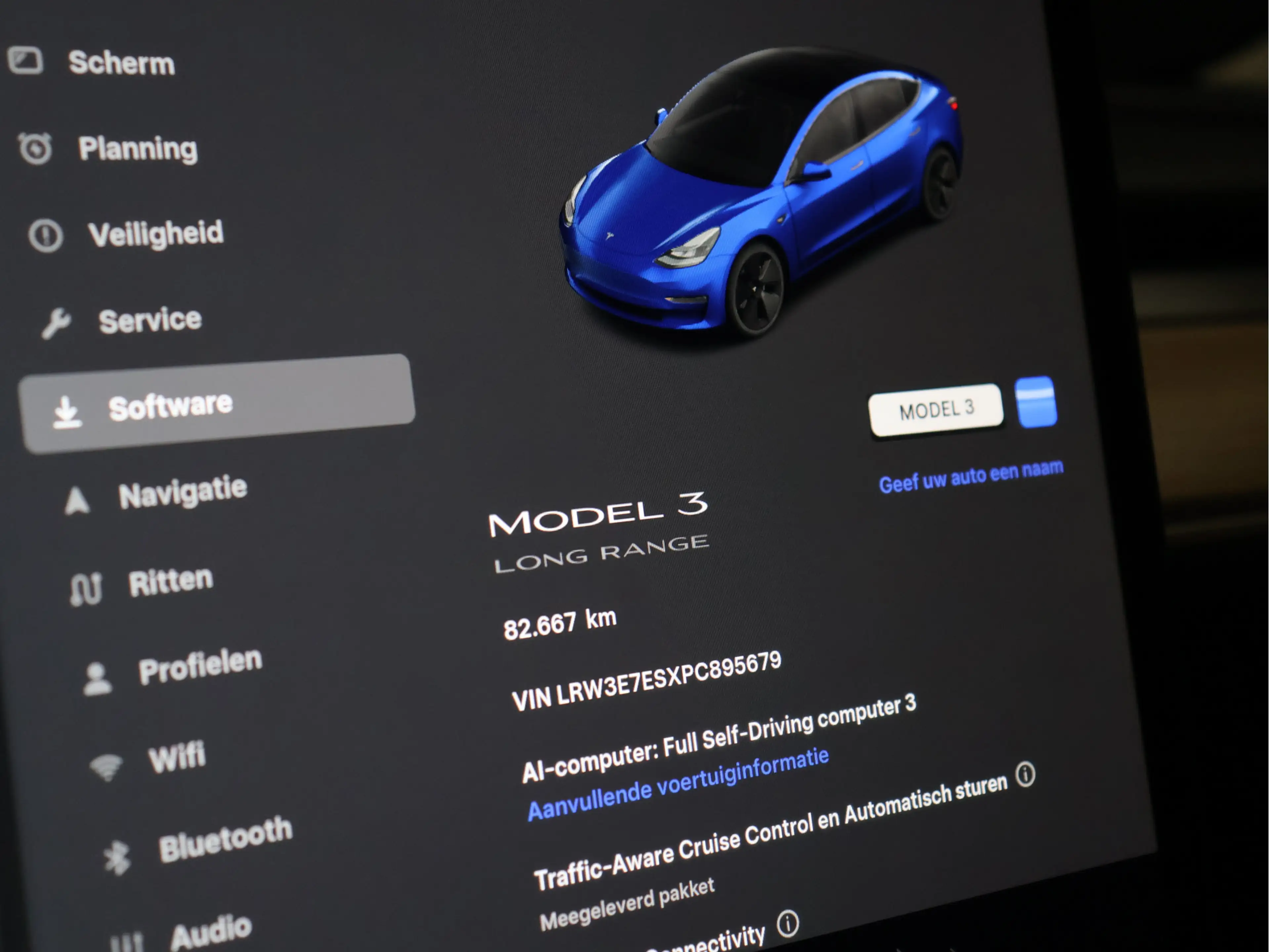 Tesla Model 3 Long Range RWD 75 kWh [SOH 95%, PANORAMADAK, STOEL — photo 23