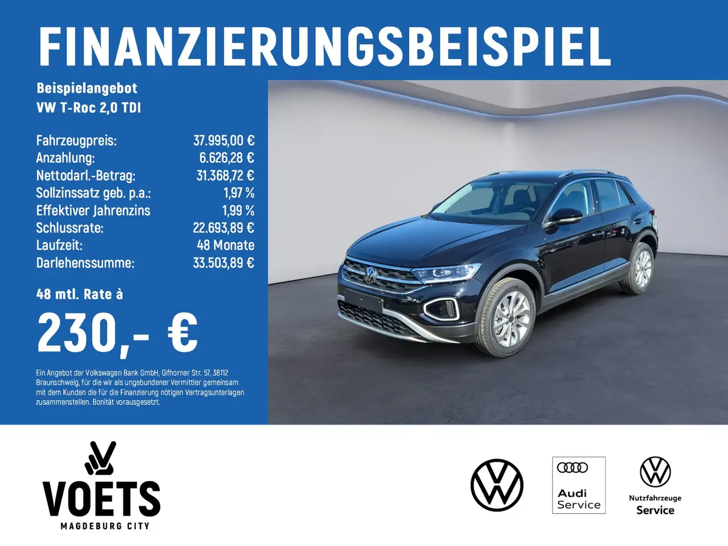 Volkswagen T-Roc 2,0 TDI Style DSG+KAM+AHK+NAVI+UPE:48.480,- Zwart - 2