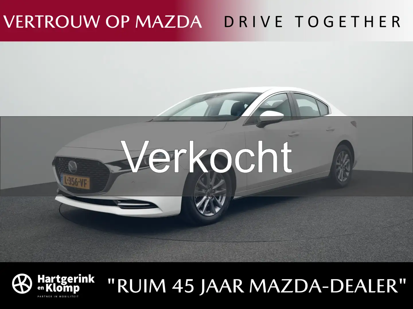 Mazda 3 2.0 e-SkyActiv-X Comfort met Bose/Leer pakket : de Blanc - 1