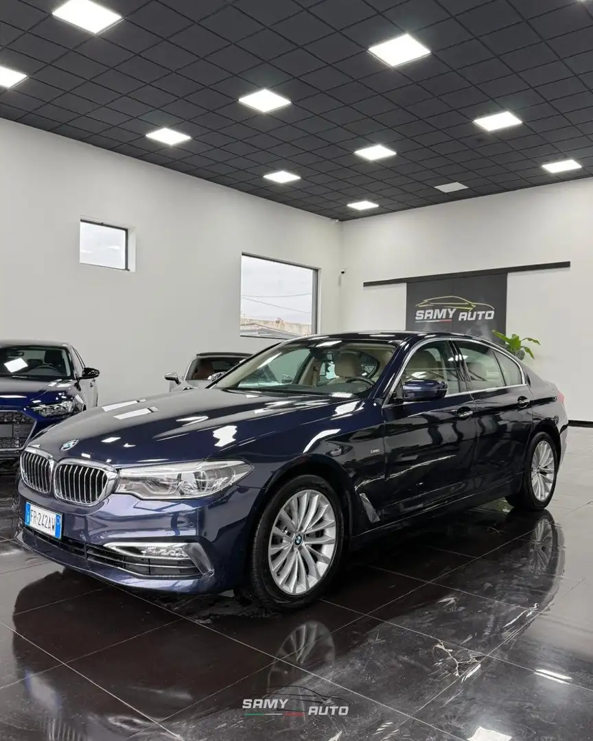 BMW 520 Serie 5  xdrive Luxury auto Bleu - 2