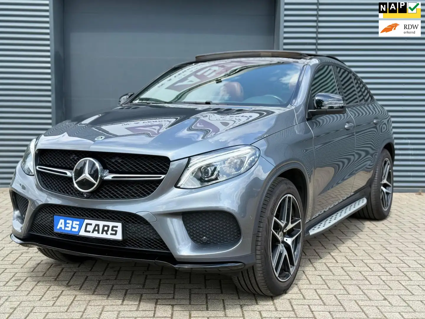 Mercedes-Benz GLE 350 Coupé d 4MATIC |PANO|MEMORY|360 CAMERA|BOMVOL|AFNE Grijs - 1