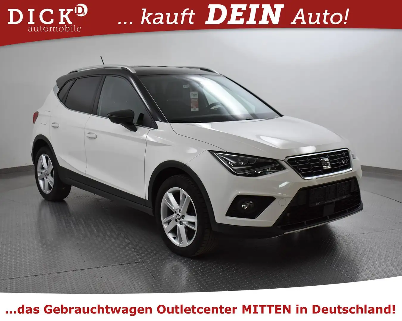 SEAT Arona 1.5 TSI FR Sport NAVI+KAMER+LED+AFH+SHZ+17 Weiß - 1