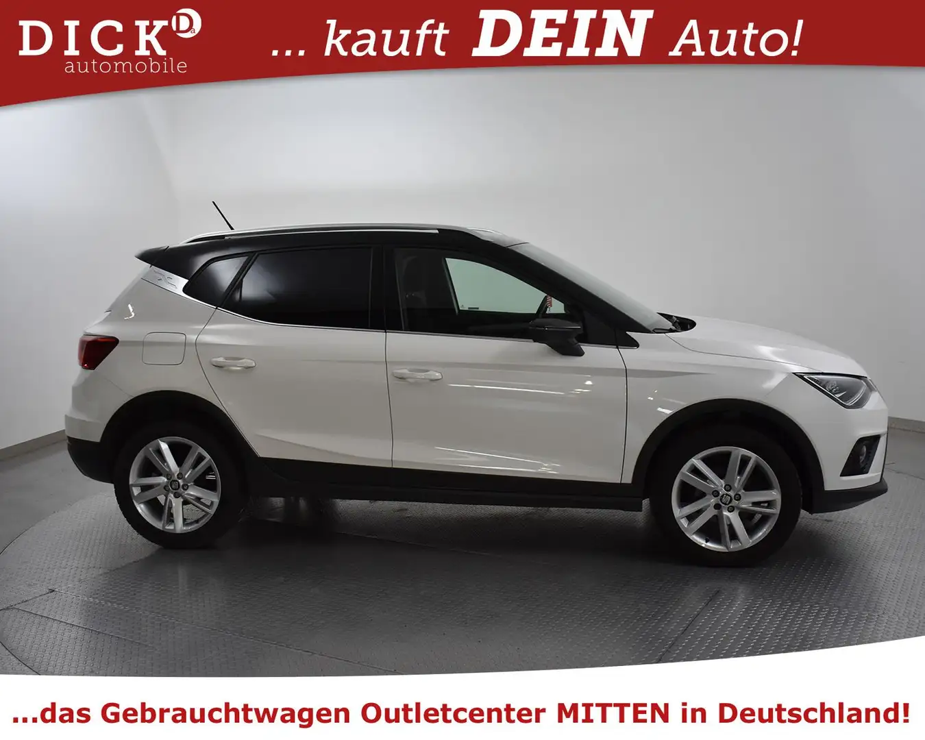 SEAT Arona 1.5 TSI FR Sport NAVI+KAMER+LED+AFH+SHZ+17 Weiß - 2
