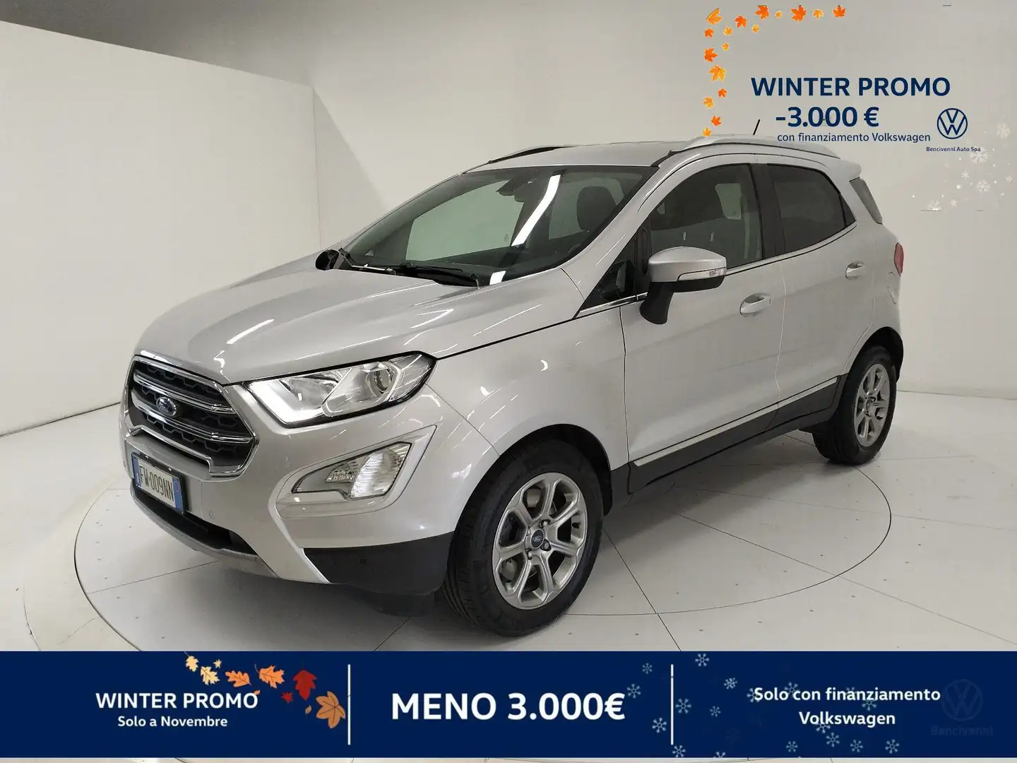 Ford EcoSport 1.5 TDCi 100 CV Start&Stop Titanium Grijs - 1