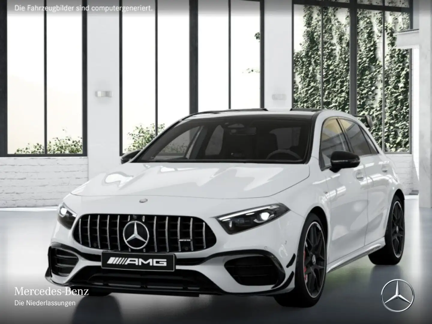 Mercedes-Benz A 45 AMG A 45 S 4M Kompakt DRIVERS+PANO+360°+MULTIBEAM+19" Weiß - 2