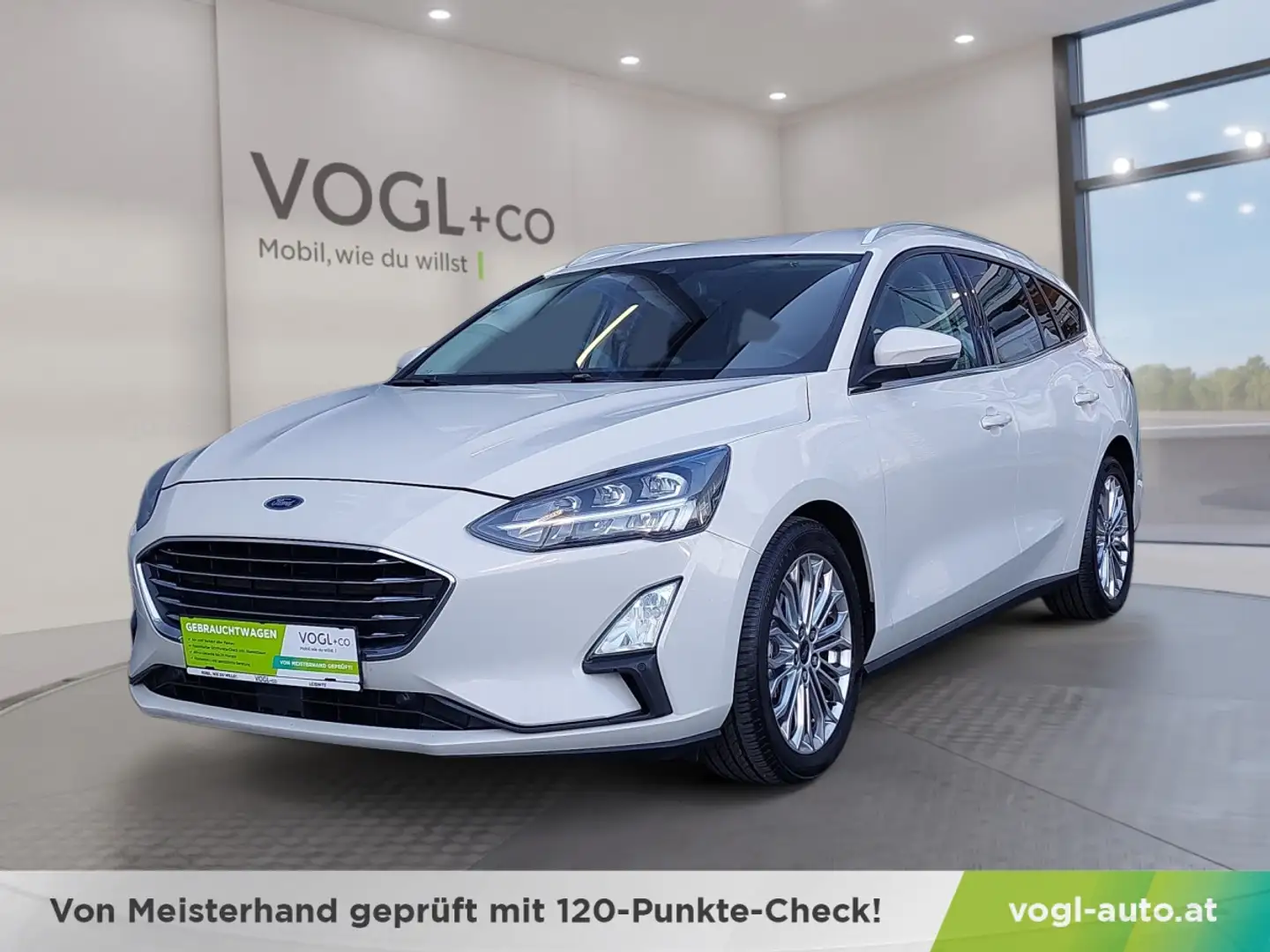 Ford Focus Traveller 1,5 Diesel EcoBlue Titanium Automatik Weiß - 1