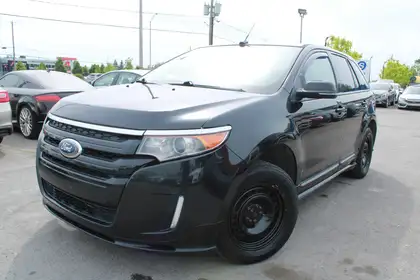 Black 2014 Ford Edge Sport AWD SUV / Crossover All-Wheel Drive 6-Speed Automatic