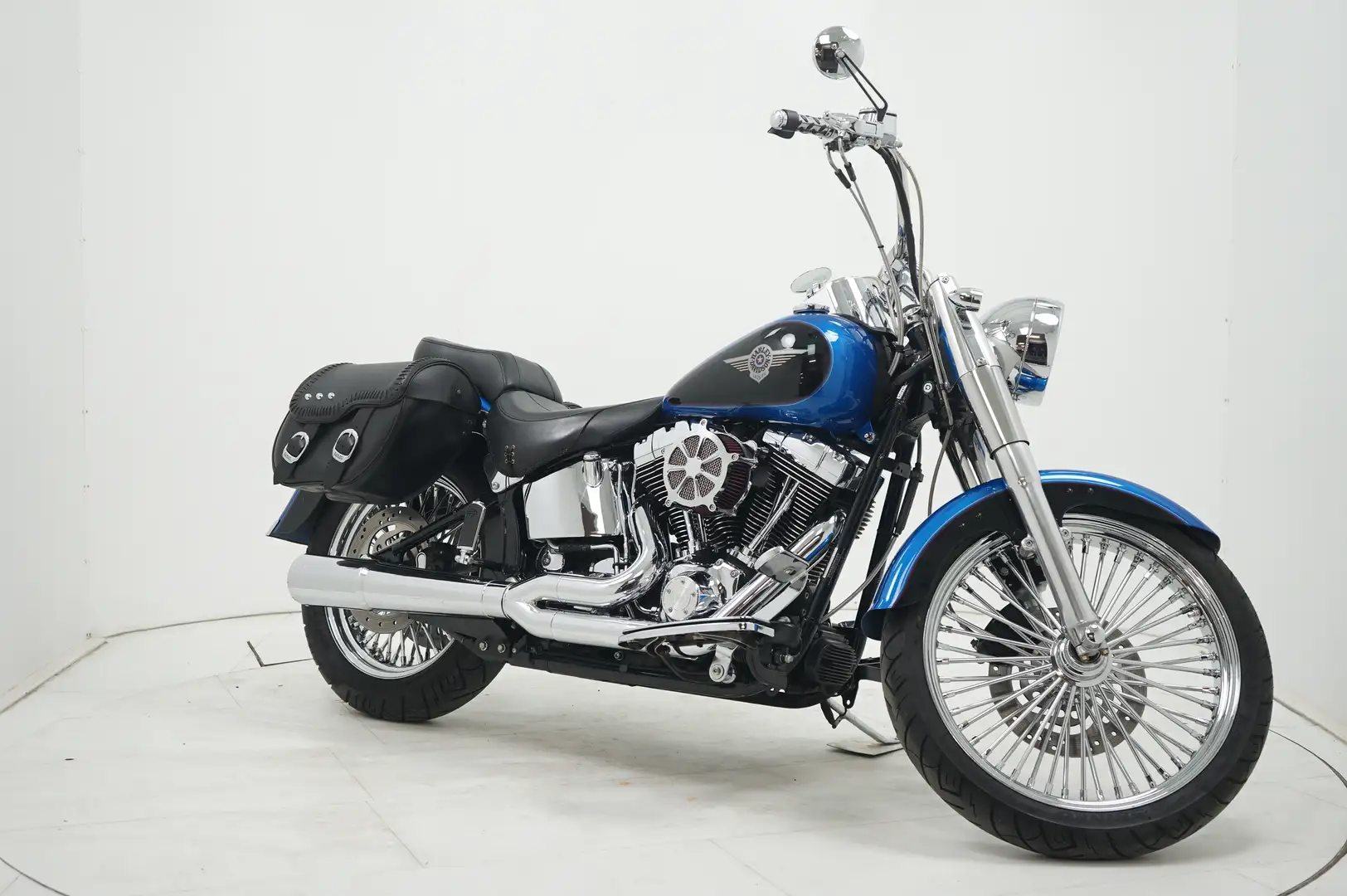Harley-Davidson Fat Boy FLSTF Bleu - 2