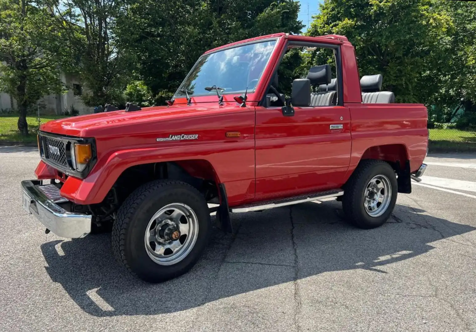 Toyota Land Cruiser LJ 70 2.4td cabrio [Restaurata] Rosso - 2