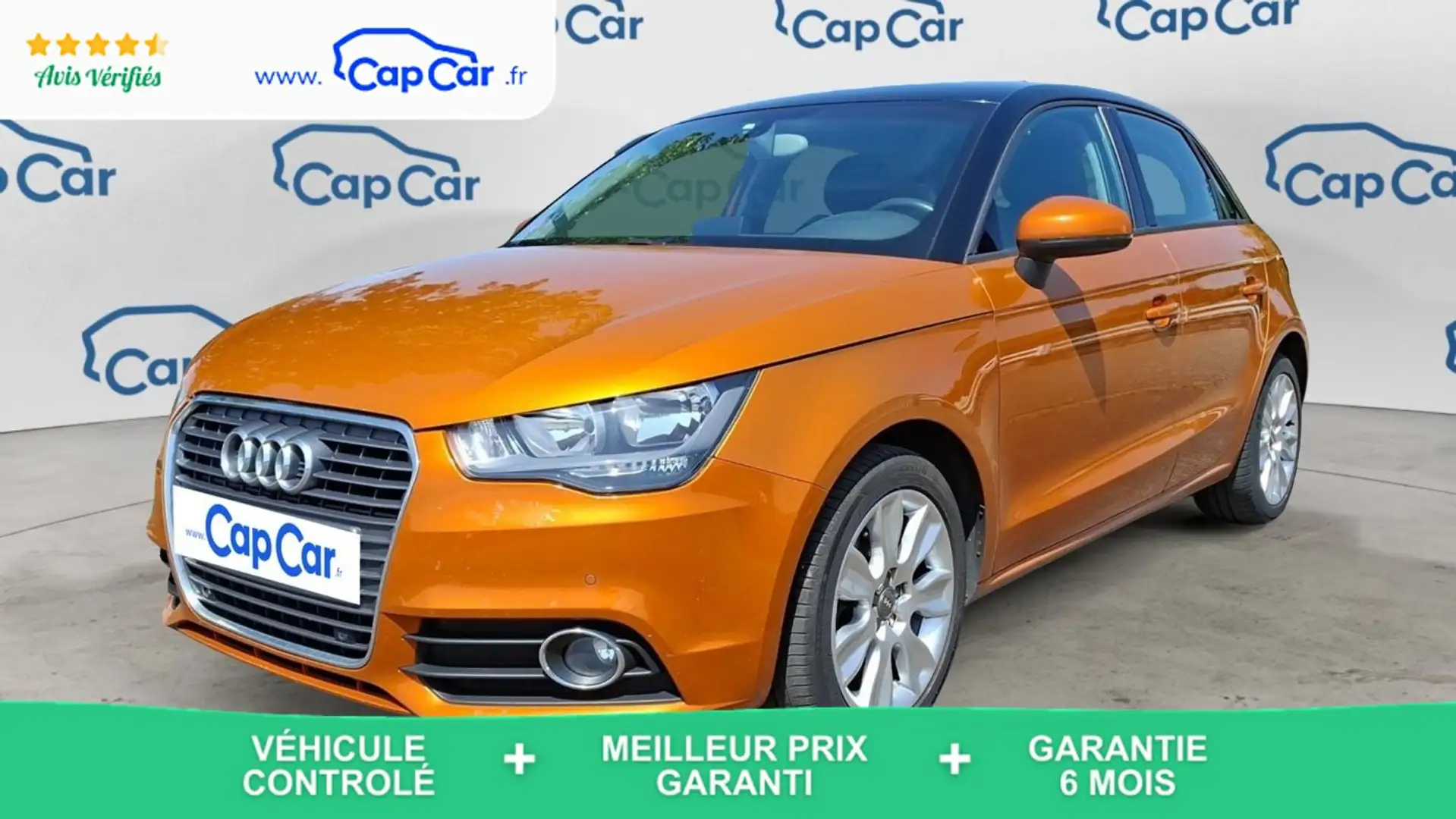 Audi A1 1.4 TFSI 122 S-Tronic7 Ambition - Automatique Orange - 1