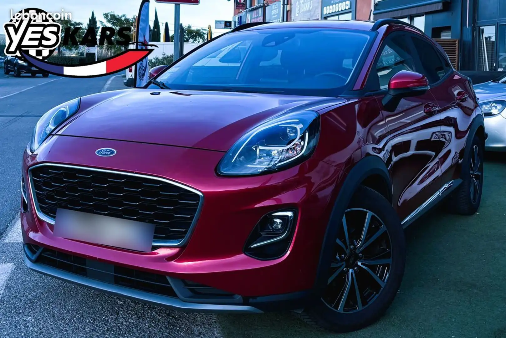 Ford Puma 1.0 EcoBoost 155ch mHEV Titanium-PREMIERE MAIN-SUIVI COMPLET Rouge - 1