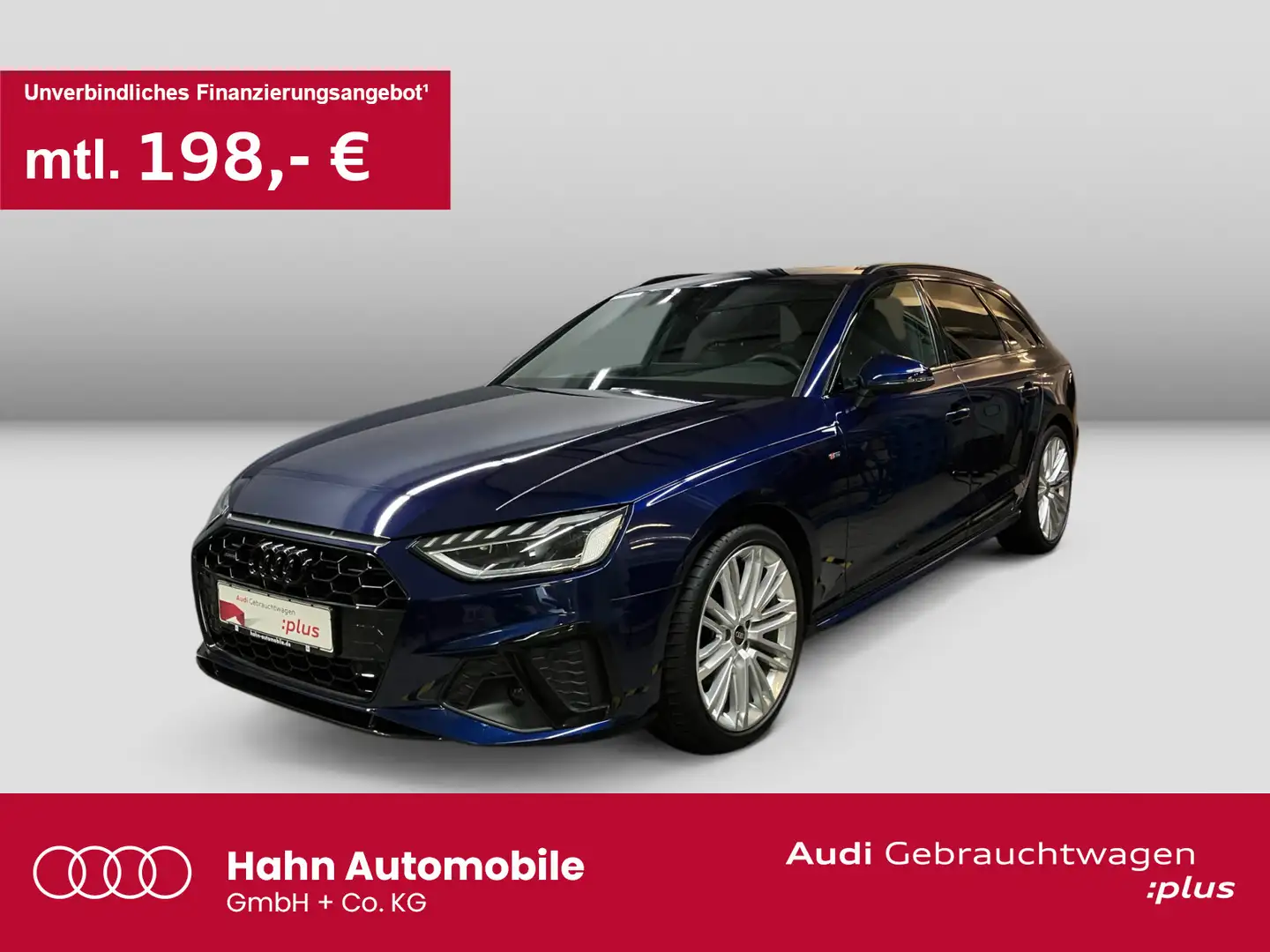 Audi A4 40 TFSI quattro S line AHK Matrix Navi Bleu - 1