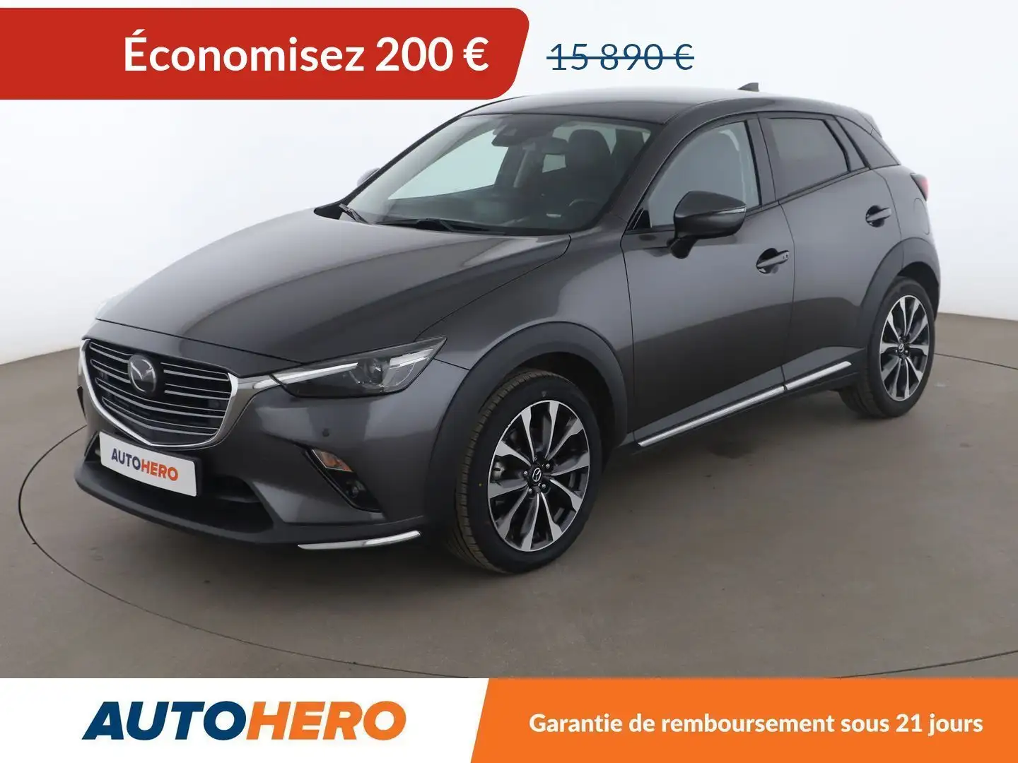 Mazda CX-3 2.0 Skyactiv-G Selection Skyactiv-Drive Gris - 1