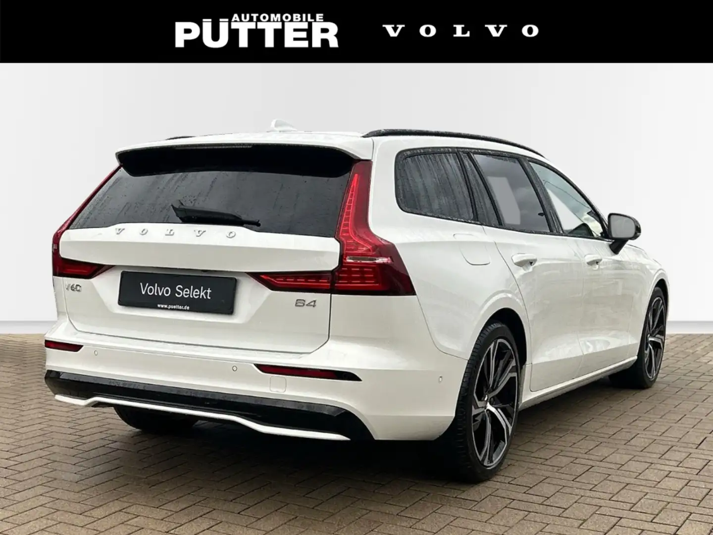 Volvo V60 B4 Benzin Plus Dark 19'' ACC HUD Panorama 360 Kame Weiß - 2