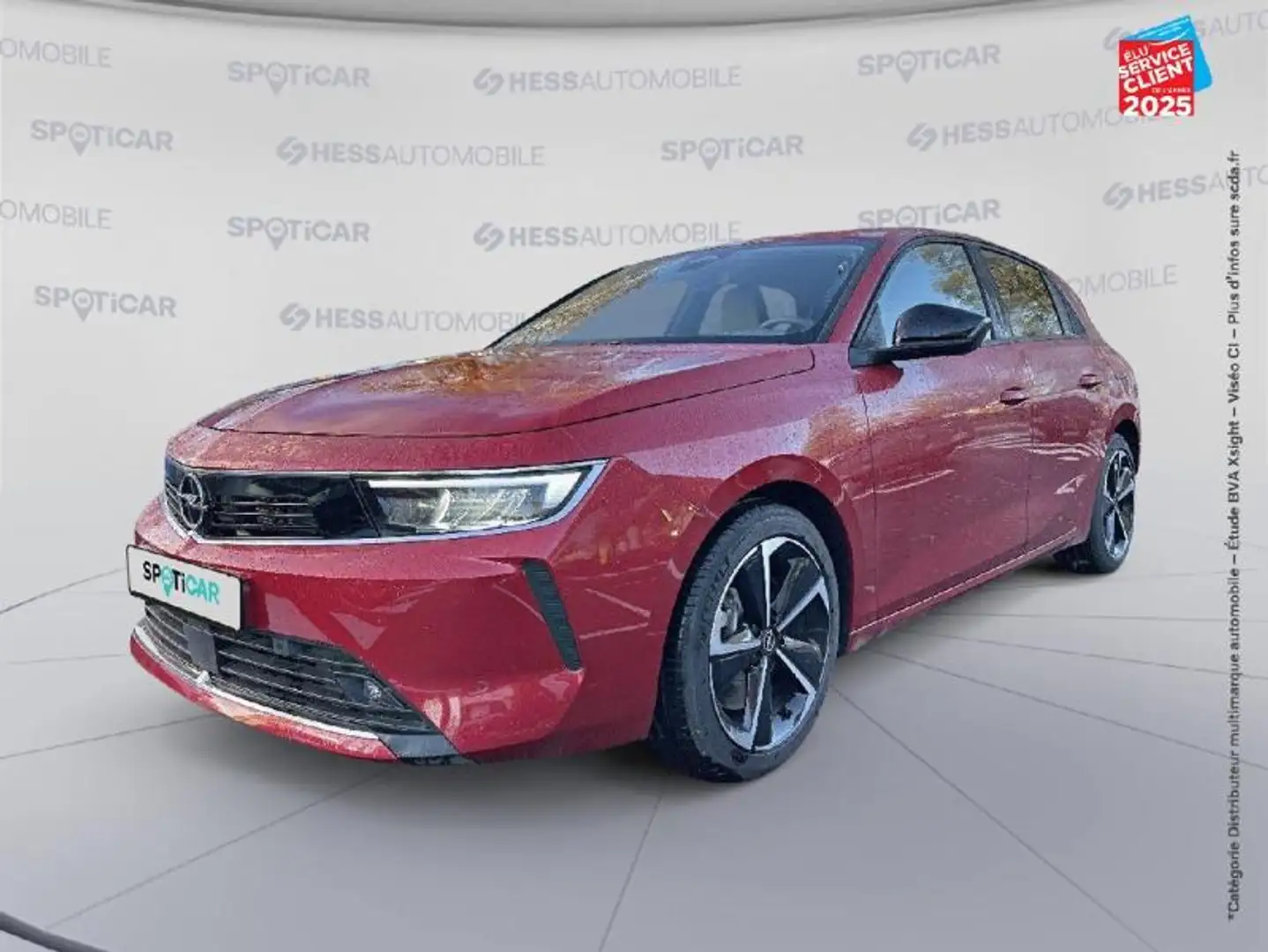 Opel Astra 1.6 Turbo 180ch Hybrid Edition BVA8 Rouge - 1