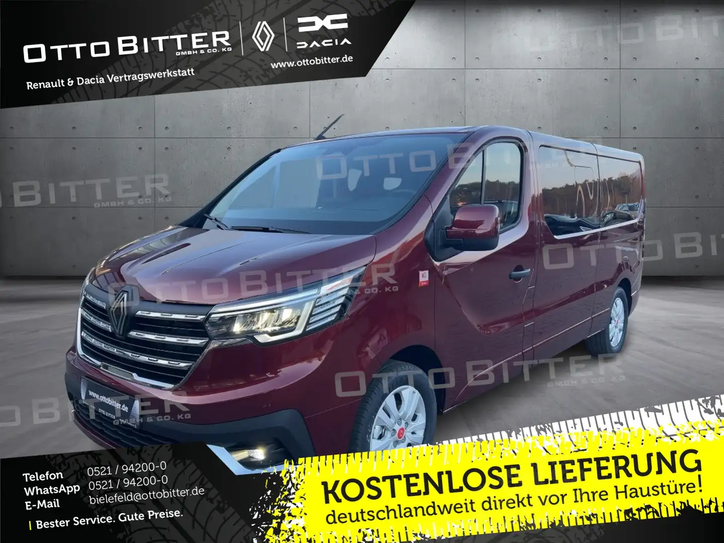 Renault Trafic Grand RED EDITION L2H1 dCi150 9-SITZE HECKKLAPPE Rojo - 1