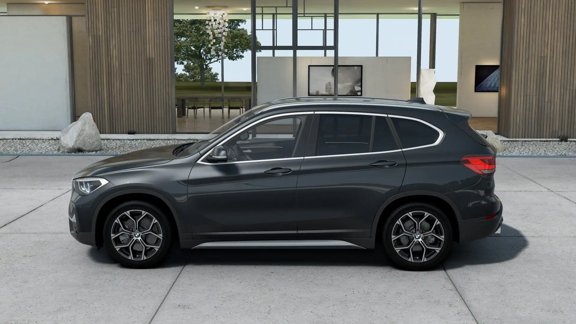 BMW X1 sDrive20i X LINE AUTOM. PDC LED NAVI AHK Grau - 2