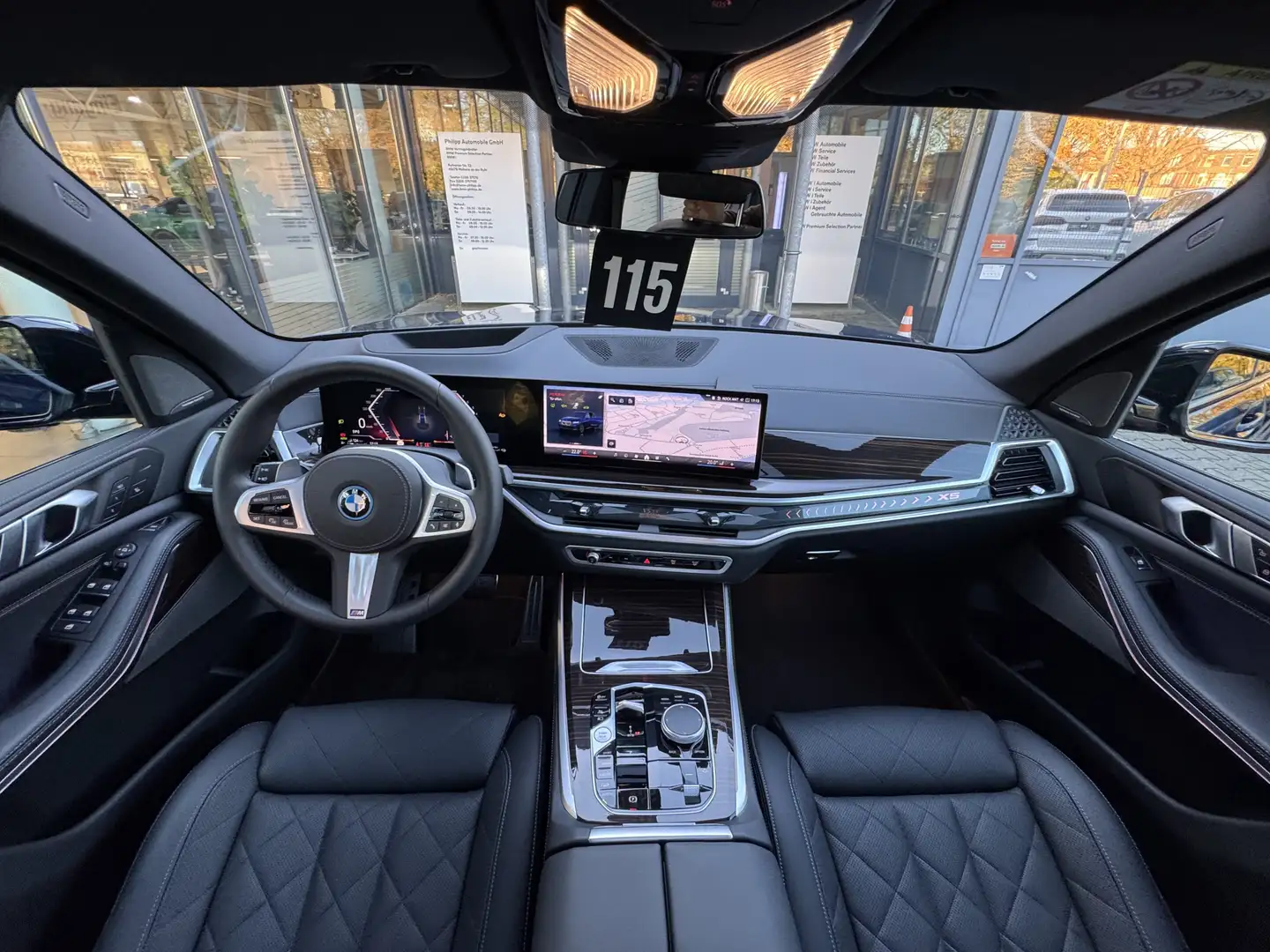 BMW X5 xDrive50e M Sport AHK PANO h&k Autobahnas 21" Blau - 2