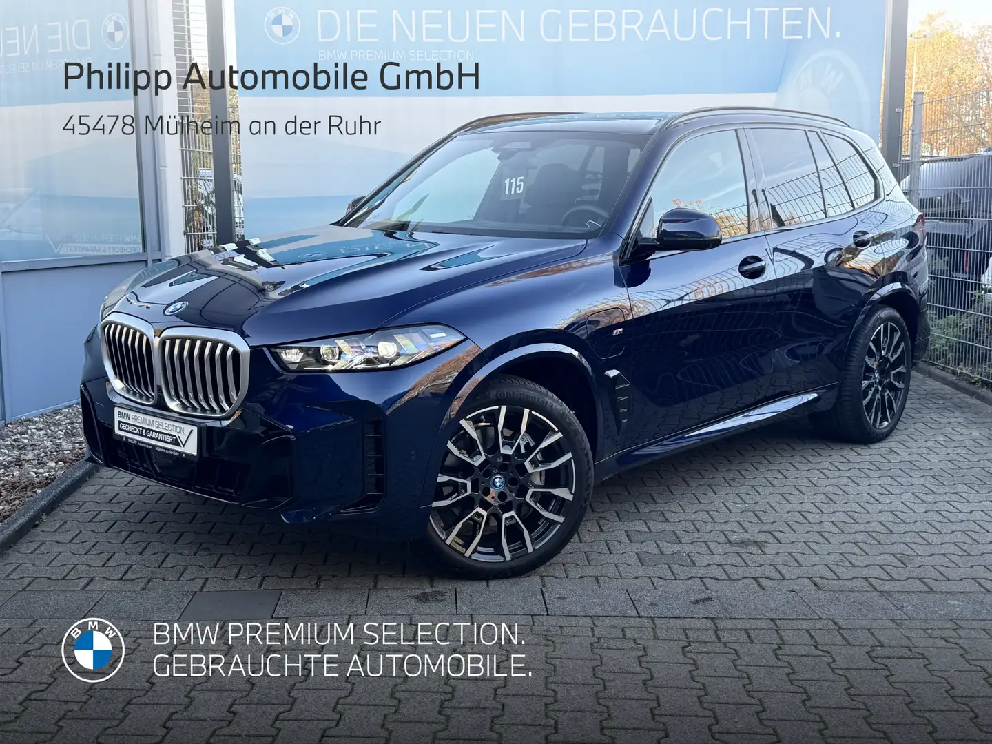 BMW X5 xDrive50e M Sport AHK PANO h&k Autobahnas 21" Blau - 1