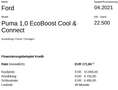 Ford Puma 1,0 EcoBoost Cool & Connect Grau - thumbnail 19