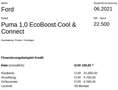 Ford Puma 1,0 EcoBoost Cool & Connect Grau - thumbnail 19