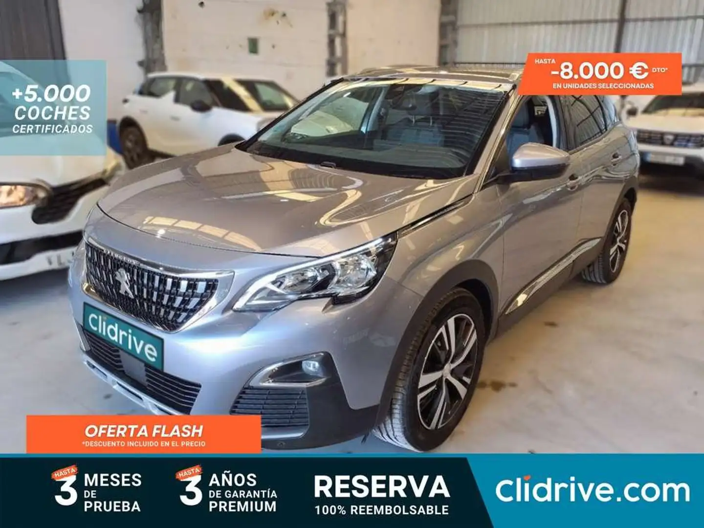 Peugeot 3008 1.5 BLUEHDI 96KW (130CV) SS ALLURE Gris - 1