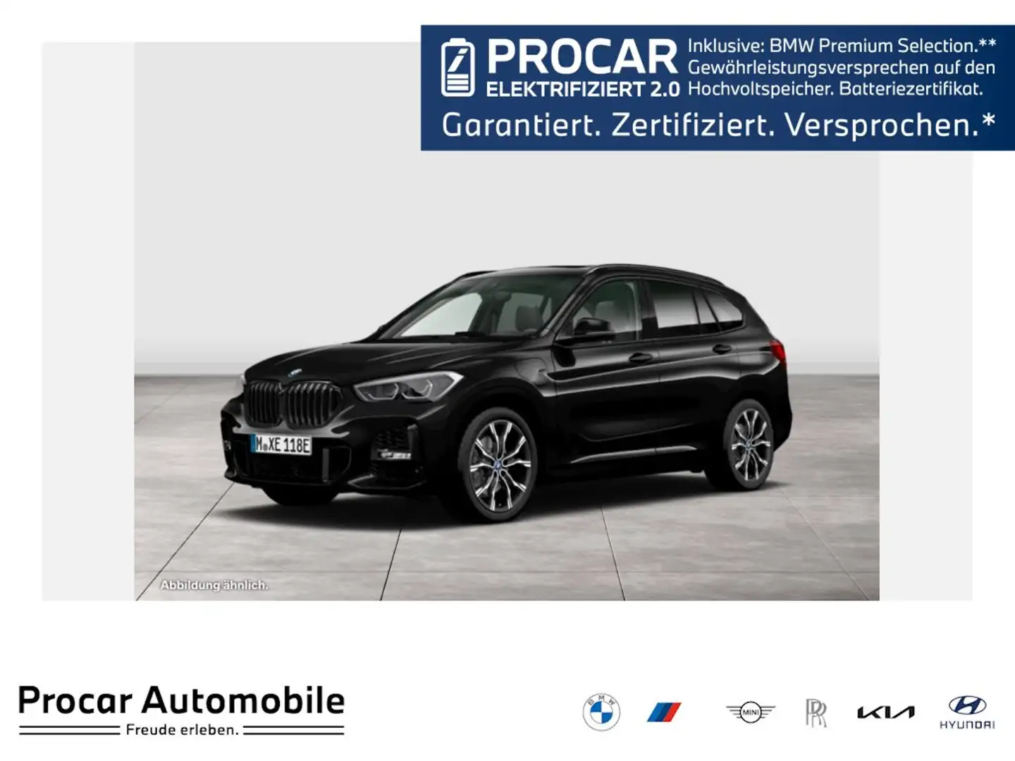 BMW X1 xDrive25e M SPORT+HUD+PANO+ACC+AHK+NAVI+HIFI Schwarz - 1