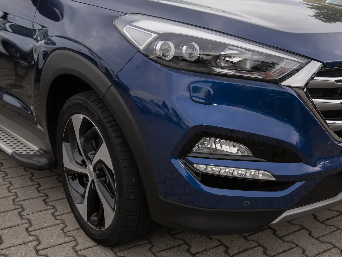 Hyundai TUCSON ALLRAD+ASSISTENTEN+LED+EL.SITZE+1.HD.+TOP Blauw - 2