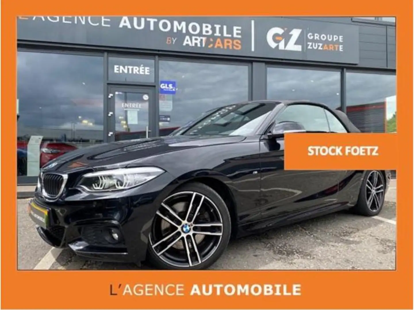BMW 230 i Cabrio Pack M BVA GARANTIE 12 MOIS Negro - 1