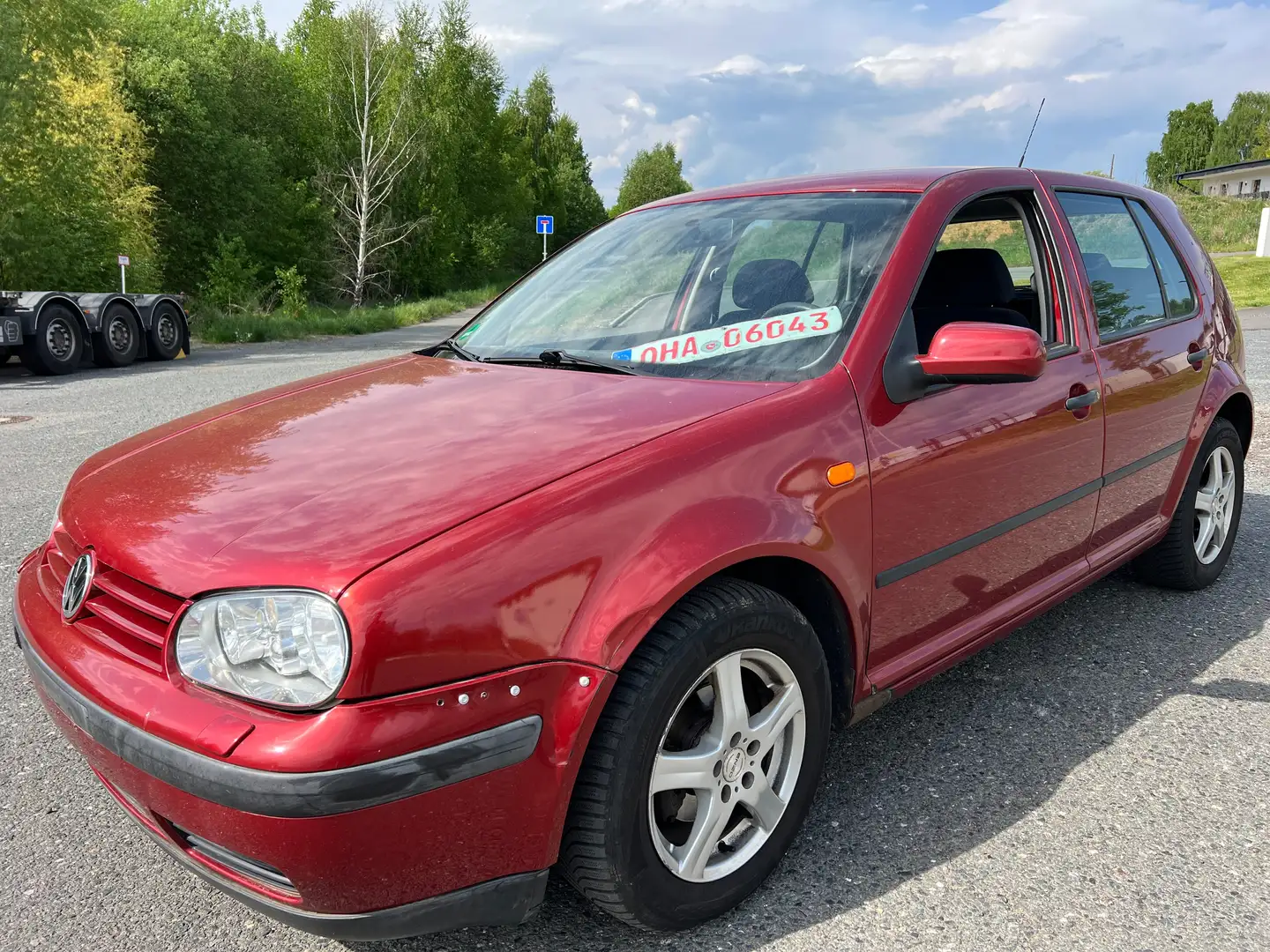 Volkswagen Golf 1.6 SR Comf. *Automatik*TÜV*Klimaautomatik* Rot - 2