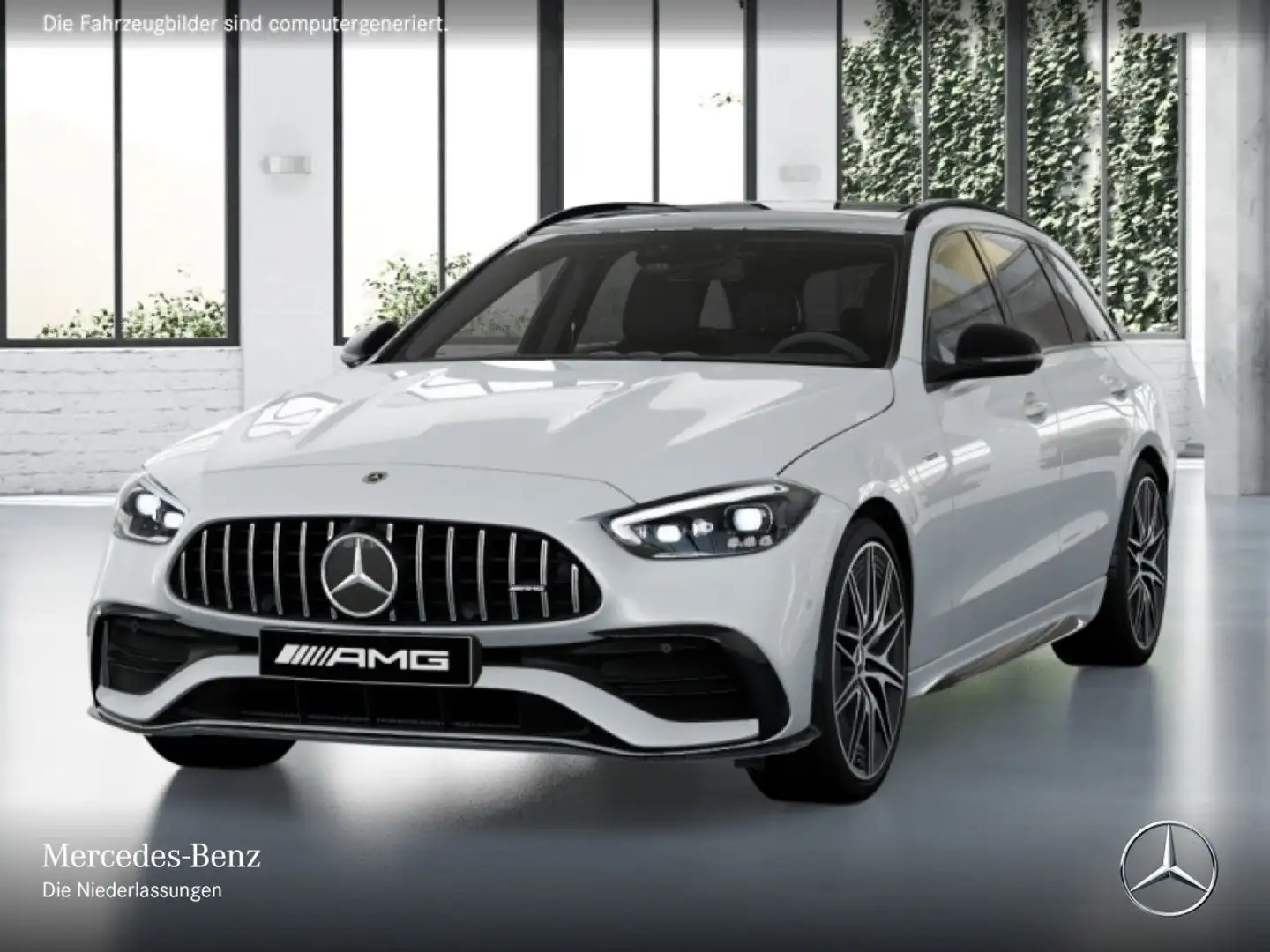 Mercedes-Benz C 43 AMG C 43 4M T-Modell NIGHT+DRIVERS+PANO+360+KEYLESS+9G Weiß - 2