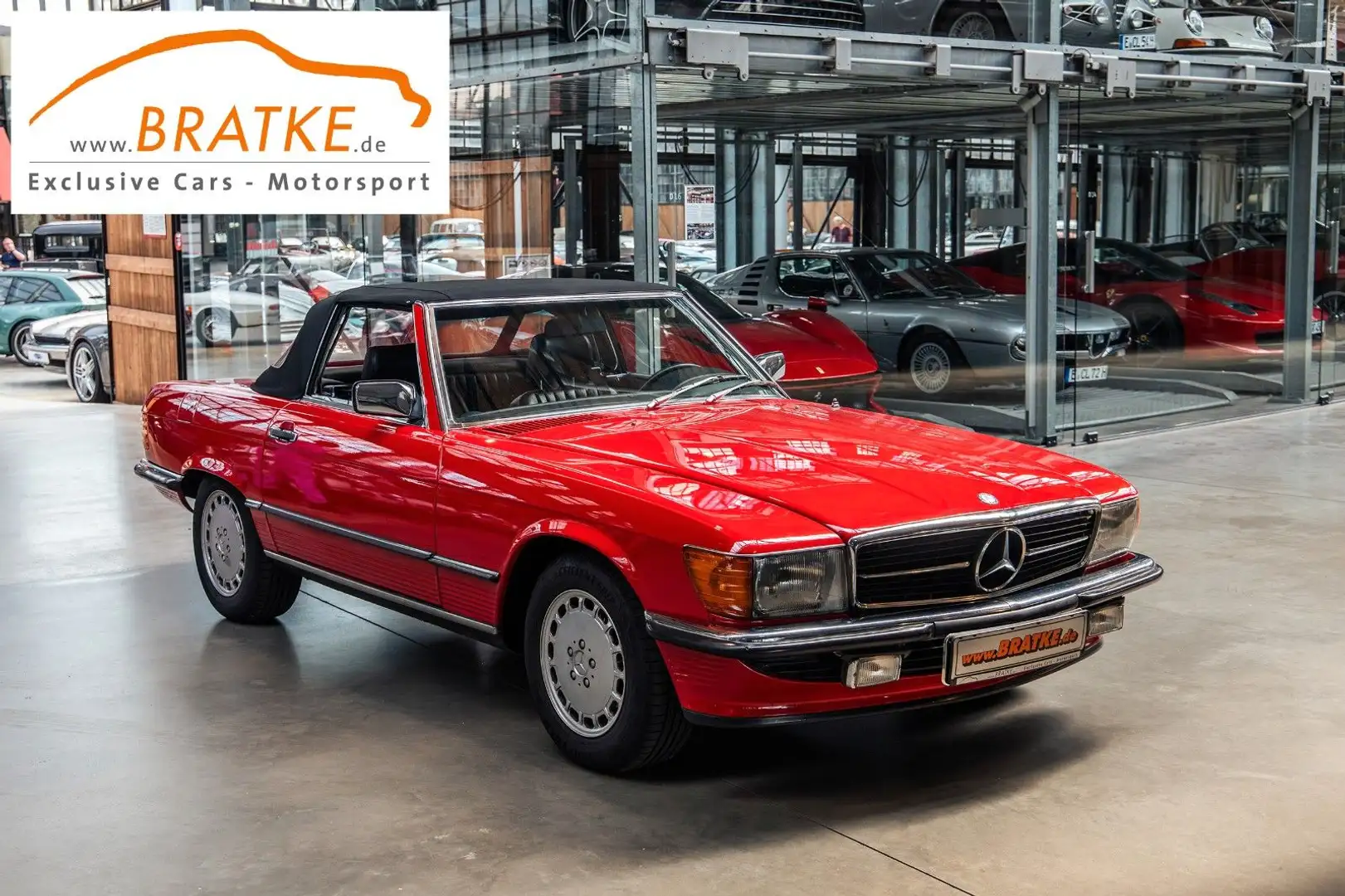 Mercedes-Benz SL 300 300SL W107 deutsch 5-Gang Fondsitze H-Zul. Rouge - 1