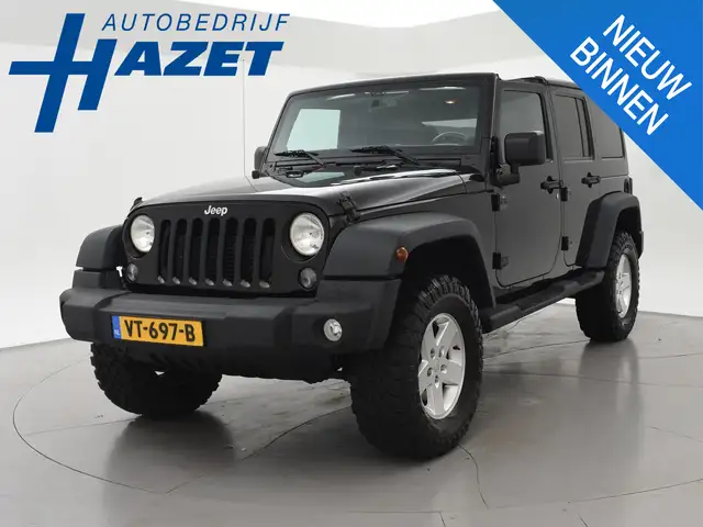 Jeep Wrangler 2.8 CRD 200 PK SPORT AUT. 4X4 GRIJS KENTEKEN *MARG