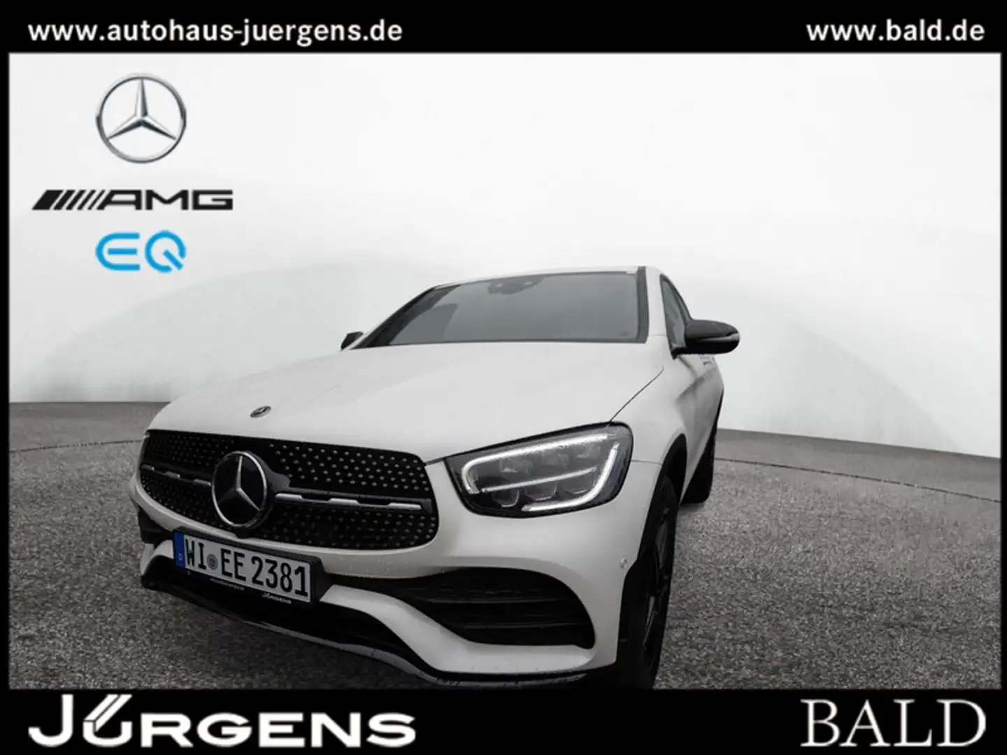 Mercedes-Benz GLC 300 de 4M Coupé AMG-Sport/Wide/SHD/AHK/HUD Weiß - 2