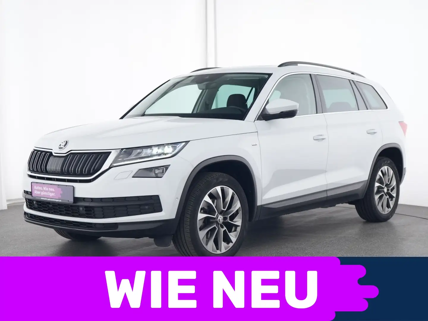 Skoda Kodiaq Clever Pano|ACC|Navi|AHK|Canton|Kessy Weiß - 1