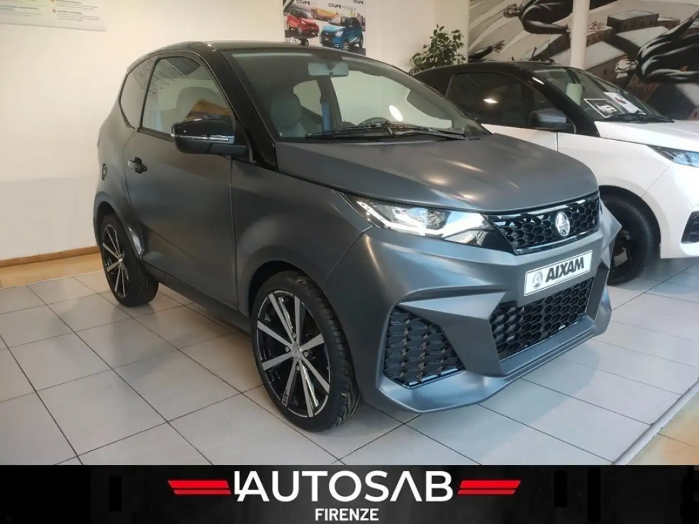 Aixam City GTO Automatic Pelle Alcantara CarPlay Camera Grigio - 1