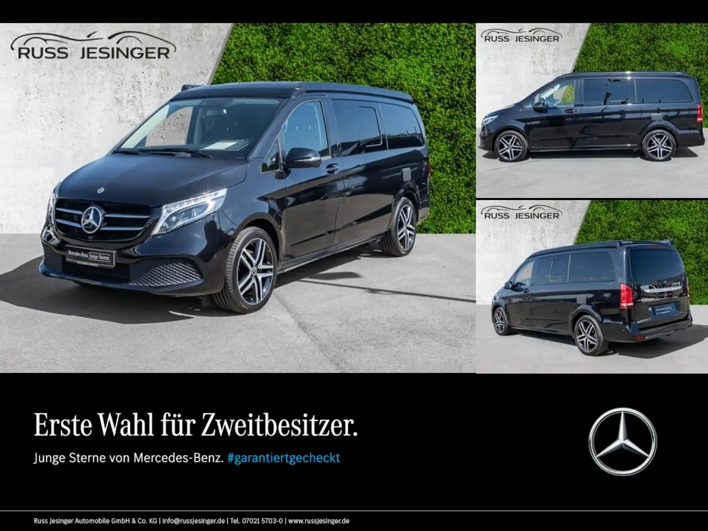 Mercedes-Benz V 250 d 4MATIC Marco-Polo EDITION *5-Sitze*AHK Noir - 1