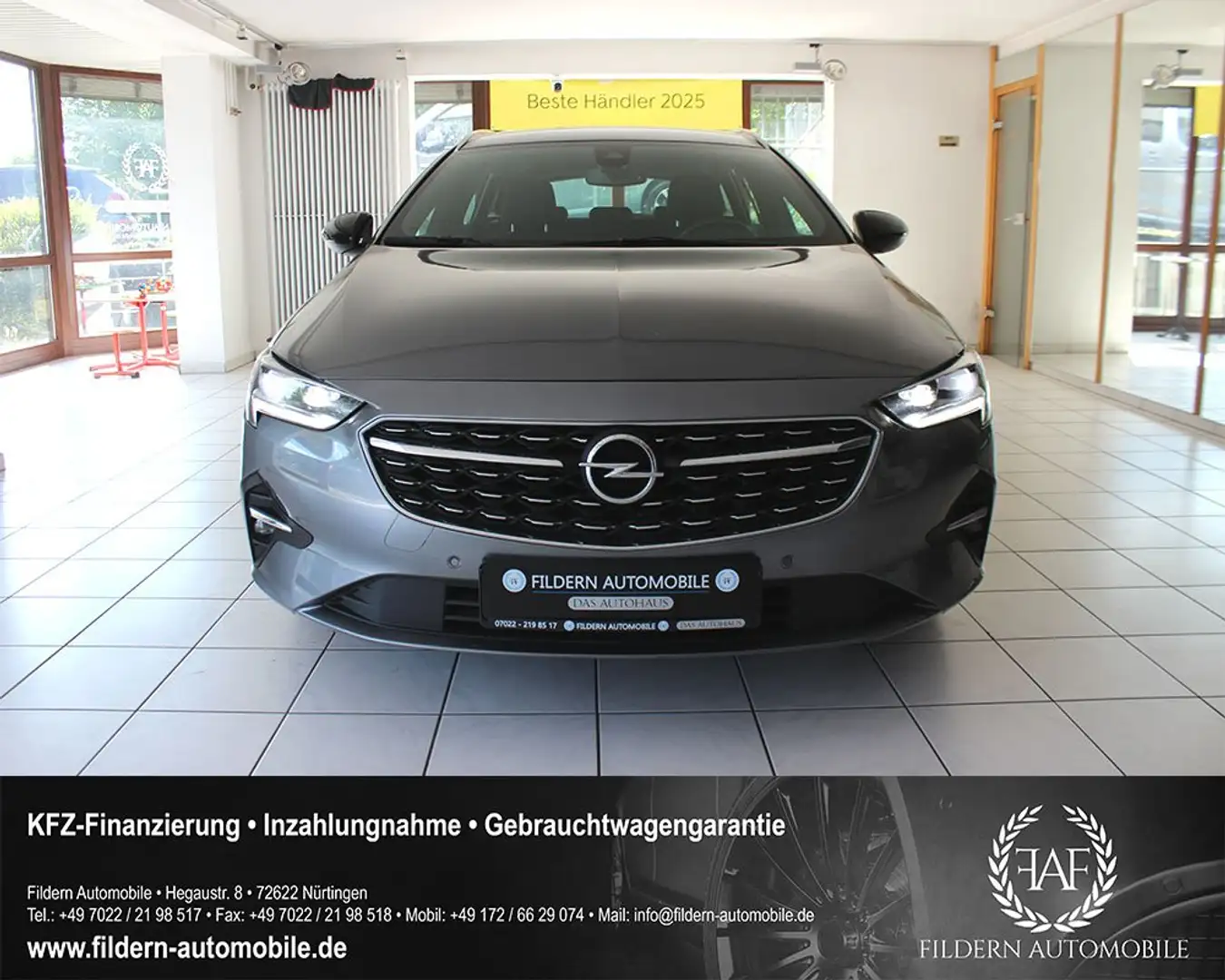 Opel Insignia ST 2.0T Elegance*LED*NAVI*CARPLAY*TEMPOMAT*T-LEDER Gris - 2